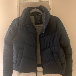 Abercrombie & Fitch Mini Navy Puffer Jacket